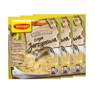 Winiary Nasza Specjalno�� Zupa jarzynowa w proszku Zestaw 3 x 48 g