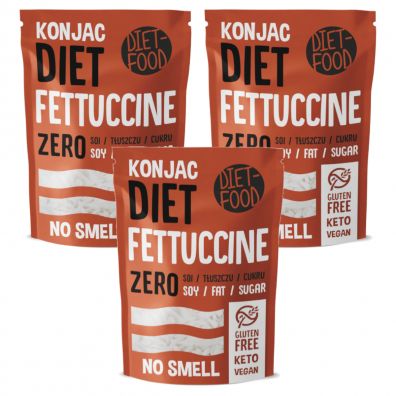 Diet-Food Makaron konjac fettuccine Zestaw 3 x 200 g