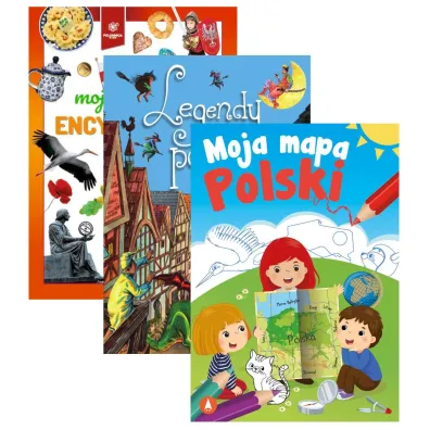 Pakiet Ma�y patriota: Moja pierwsza encyklopedia - Polska, Legendy polskie, Moja mapa Polski