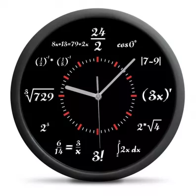 Zegar cienny z dziaaniami matematycznymi