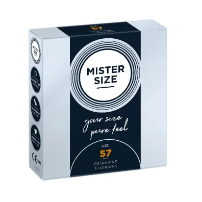 Mister Size Condoms prezerwatywy dopasowane do rozmiaru 57mm 3 szt.