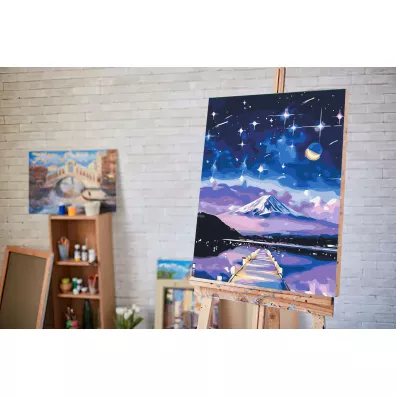 Twoje Hobby Malowanie po numerach - Gwia�dzista noc nad Fujiyama 40x50cm