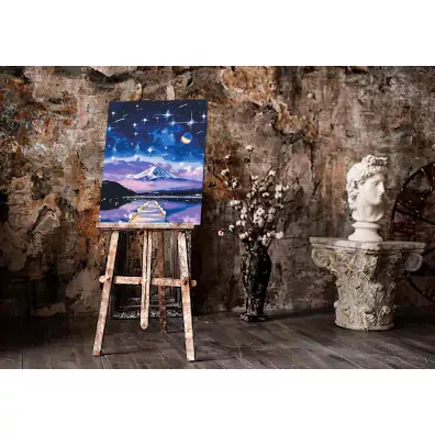 Twoje Hobby Malowanie po numerach - Gwia�dzista noc nad Fujiyama 40x50cm