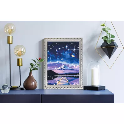Twoje Hobby Malowanie po numerach - Gwia�dzista noc nad Fujiyama 40x50cm