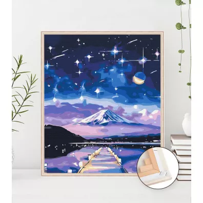 Twoje Hobby Malowanie po numerach - Gwia�dzista noc nad Fujiyama 40x50cm