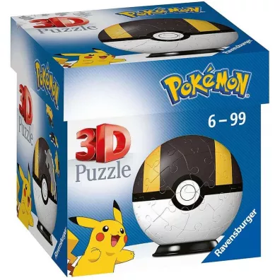 Puzzle 54 el. 3D Kula Pokemon czarna Ravensburger