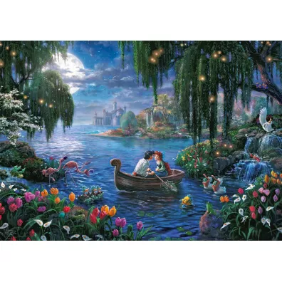 Puzzle 1000 el. Ma�a Syrenka i ksi��� Eryk (Disney) G3