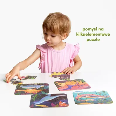 Puzzle Fantastyczne Dinozaury Bright Junior Media