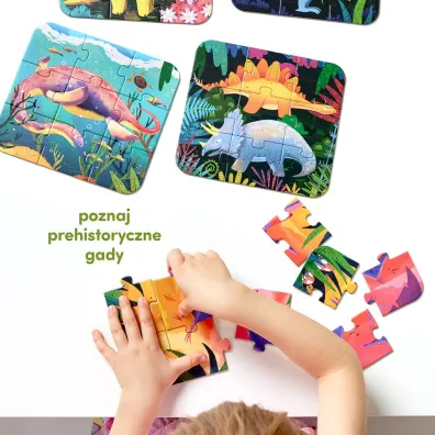 Puzzle Fantastyczne Dinozaury Bright Junior Media