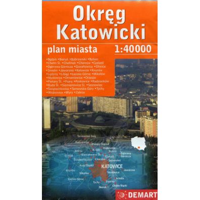 Okręg Katowicki 1: 40 000 DEMART plan miasta
