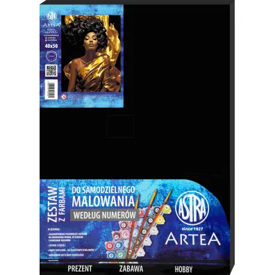 Artea Malowanie po numerach - Kr�lowa w z�ocie 40x50cm