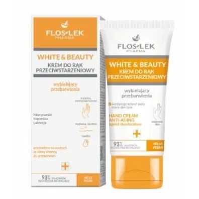 Floslek Krem do r�k przeciwstarzeniowy - wybielaj�cy przebarwienia White & Beauty 45 ml