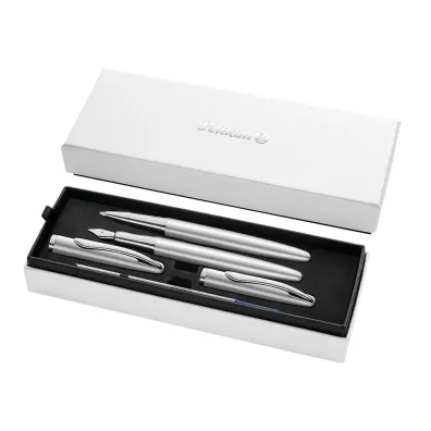 Pelikan Zestaw Jazz Noble Elegance Silver: pi�ro wieczne + pi�ro kulkowe