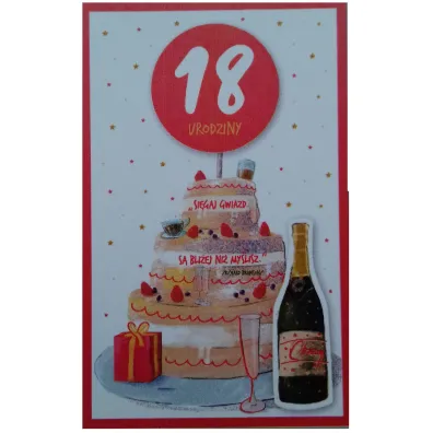 AbCard Kartka okoliczno�ciowa Urodziny 18