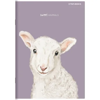 Zeszyt do s��wek top 2000 sweet animal a6/32k kratka kratka 32 kartek