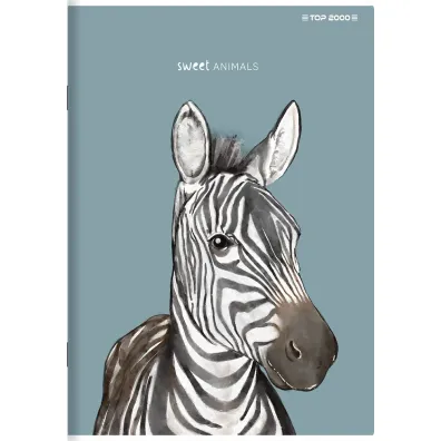 Zeszyt do s��wek top 2000 sweet animal a6/32k kratka kratka 32 kartek