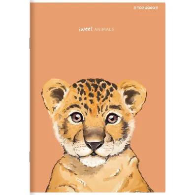 Zeszyt do s��wek top 2000 sweet animal a6/32k kratka kratka 32 kartek