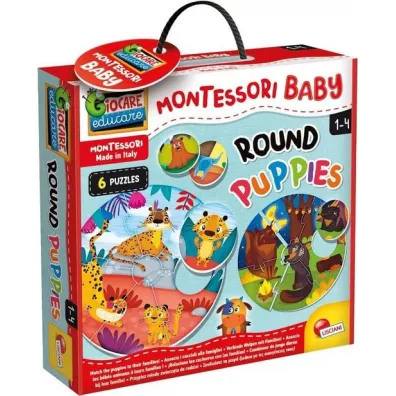 Puzzle okr�g�e 6 el. Montessori Baby Lisciani