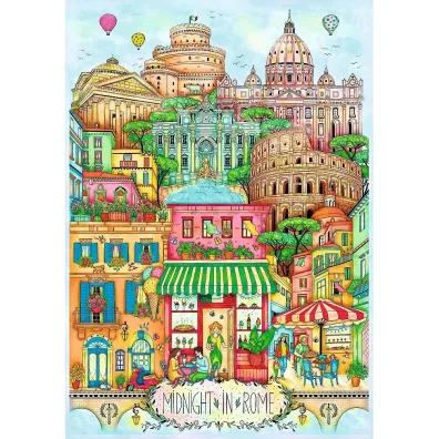 Puzzle 1000 el. O p�nocy w Rzymie Trefl
