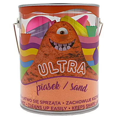 Ultra Piasek - puszka 900g pomara�czowy + 4 du�e foremki Muffinki + 2 narz�dzia Epee