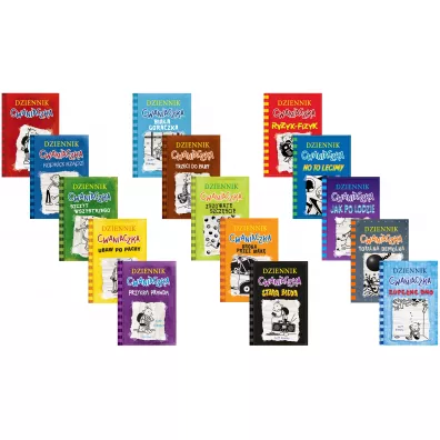 Pakiet Dziennik Cwaniaczka. Tomy 1-15 - Jeff Kinney