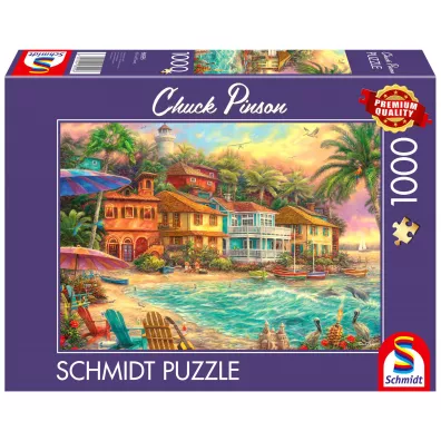 Puzzle 1000 el. PQ Chuck Pinson �ycie na wyspie Schmidt