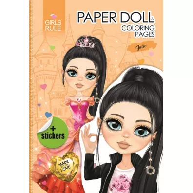 Papierowa lalka do wycinania Julie Fresh