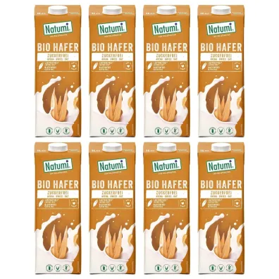 Natumi Nap�j owsiany Zero bezglutenowy zestaw 8 x 1 l Bio