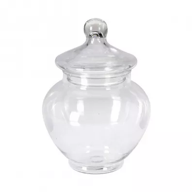 Excellent Houseware Szklany soik z pokryw na sodycze