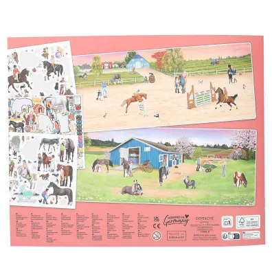 Zestaw kreatywny z naklejkami Happy Horses 13586A