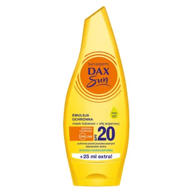 Dax Sun Sun Emulsja ochronna Mas�o Kakaowe & Olej Arganowy SPF 20 175 ml