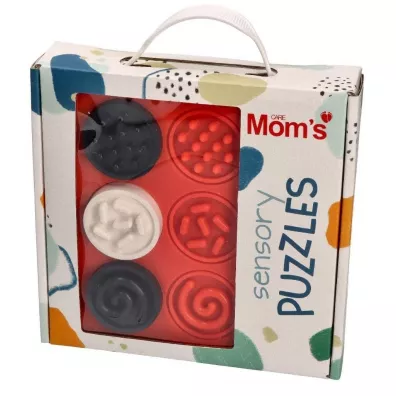 Puzzle sensoryczne keczka kontrastowe Moms Care