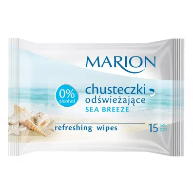 Marion Refreshing Wipes chusteczki od�wie�aj�ce Sea Breeze 15 szt.