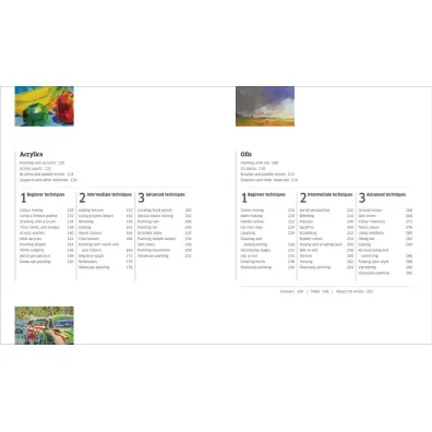 Artist's Painting Techniques. Explore Watercolours, Acrylics, and Oils. Discover Your Own Style. Grow as an Artist wer. angielska