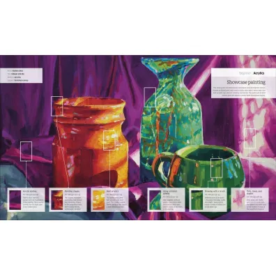 Artist's Painting Techniques. Explore Watercolours, Acrylics, and Oils. Discover Your Own Style. Grow as an Artist wer. angielska