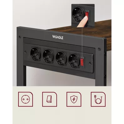 Songmics Szafka kuchenna z 4 gniazdkami zasilajcymi