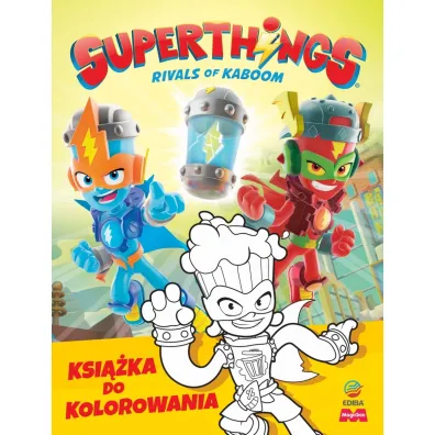 SuperThings Rivals of Kaboom. Kazoom Power Mission. Ksi��ka do kolorowania