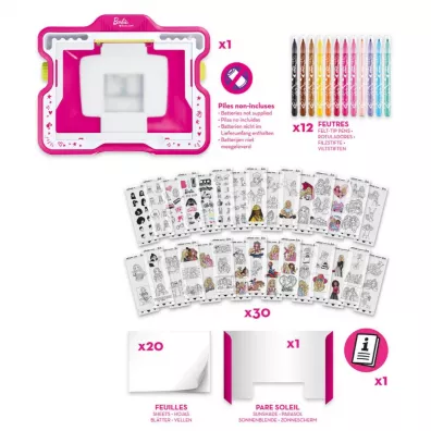Pod�wietlana tablica Lumi Board Barbie Creativ Maped