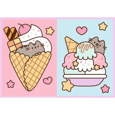 Puzzle Pusheen 4x250 Poznajcie Pusheena TREFL
