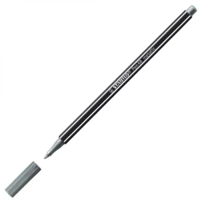 Stabilo Flamaster szary metaliczny