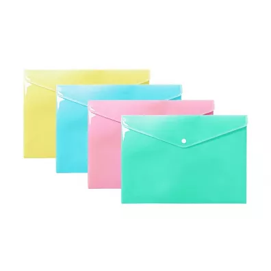 Biurfol Teczka koperta A4 PP pastel (10szt)