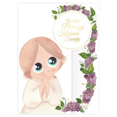 Henry Karnet B6 Komunia z k�kiem Anio� amen