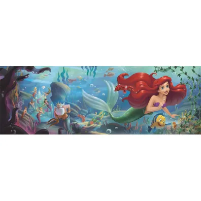 Puzzle 1000 el. Panorama - Disney Little Mermaid Clementoni