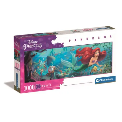 Puzzle 1000 el. Panorama - Disney Little Mermaid Clementoni