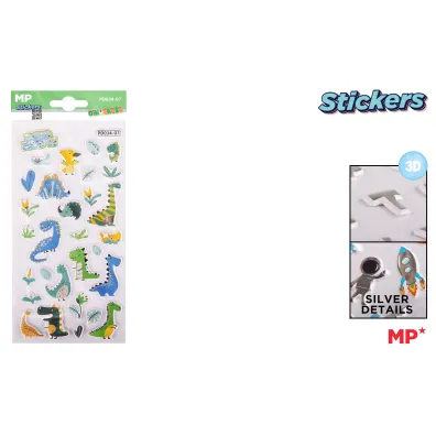 Main paper Naklejki 3D dinozaury