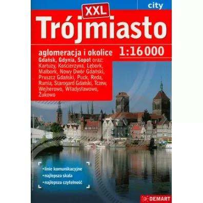 Atlas miasta Tr�jmiasto +14 XXL 1:16 000