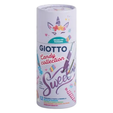 Giotto Pisaki Turbo Soft Brush Candy Collection 12 kol