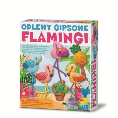 Odlewy gipsowe flamingi w pudełku 4736 RUSSEL 4M