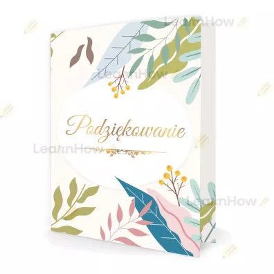 LearnHow Dyplom A5 sk�adany - Podzi�kowania Flora 5 szt.