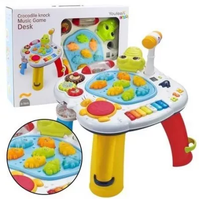 Stolik interaktywny pianinko i b�benek LeanToys